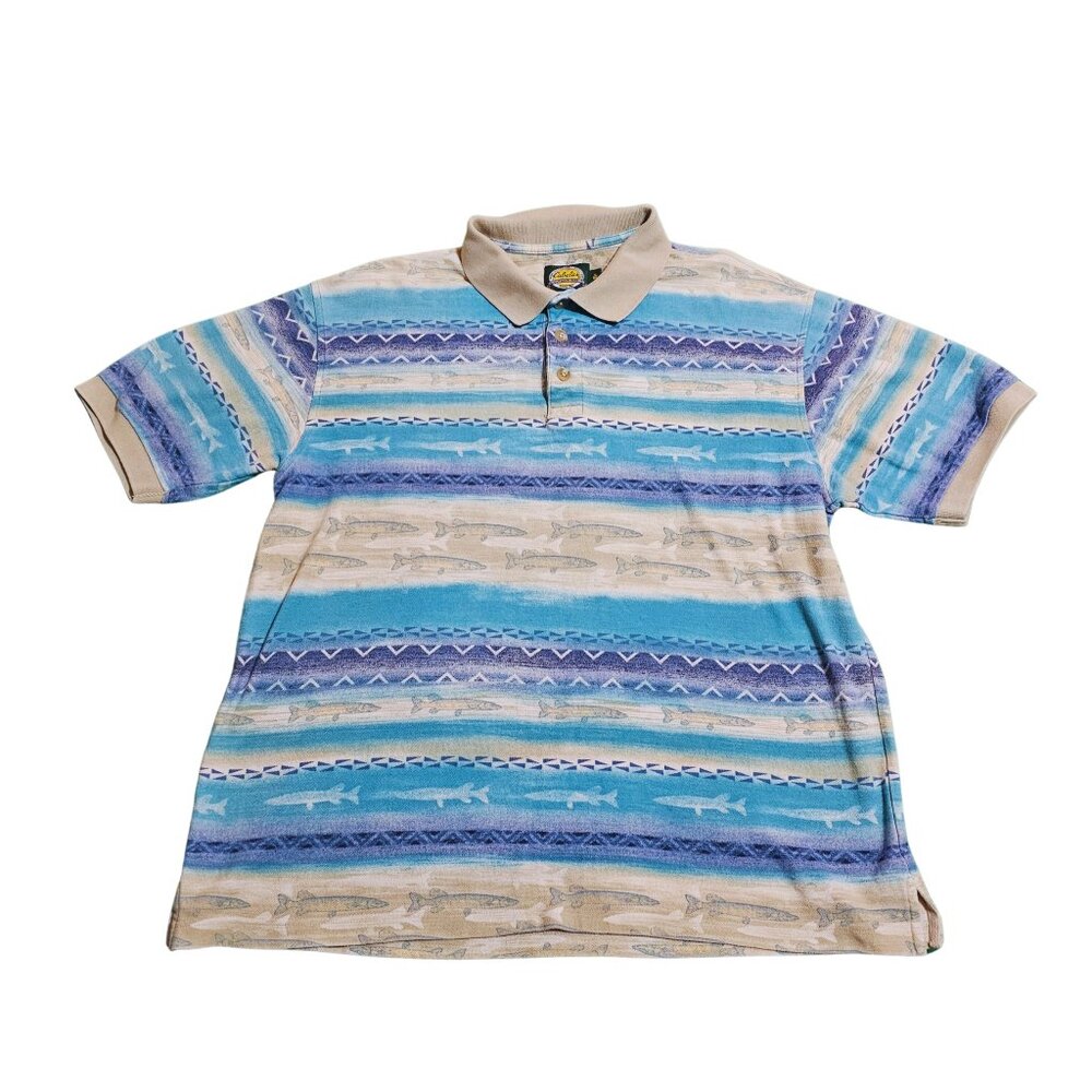 Cabela's Vintage Men's Fiesta Fish Size Large Outdoor Gear